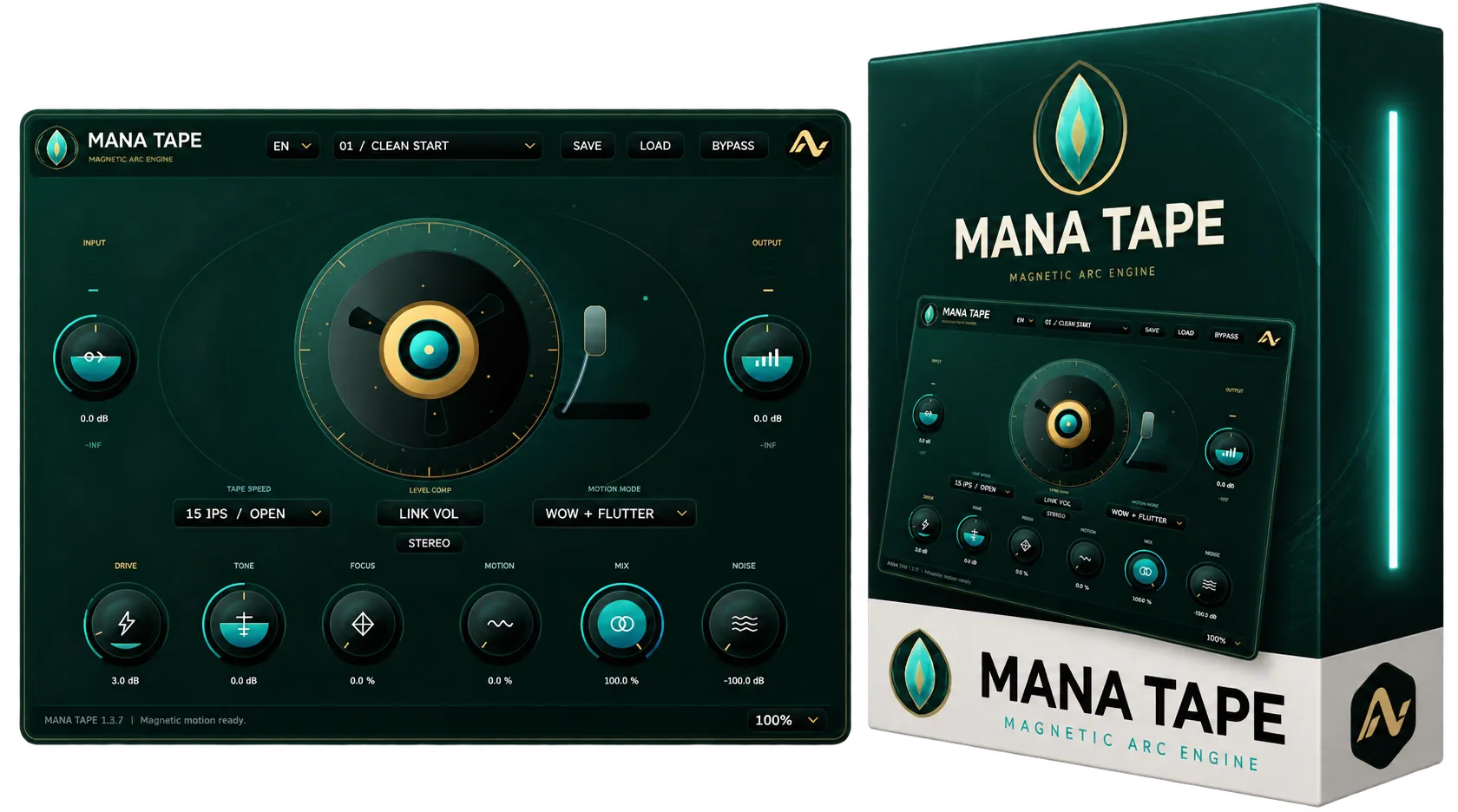 Mana Tape interface and packaging